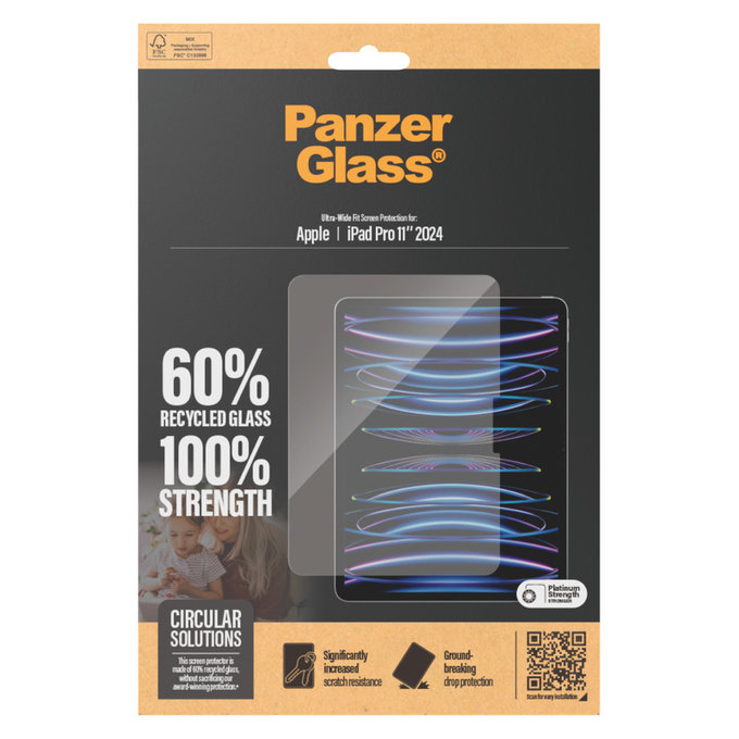 Panzerglas UWF für iPad Pro 11'', Klar, PanzerGlass