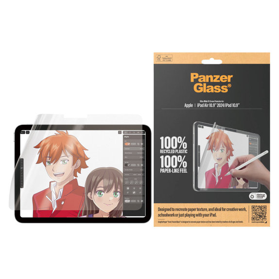 GraphicPaper UWF Schutzfolie für iPad (10th Gen 2022)/(11th Gen 2025), transparent, PanzerGlass