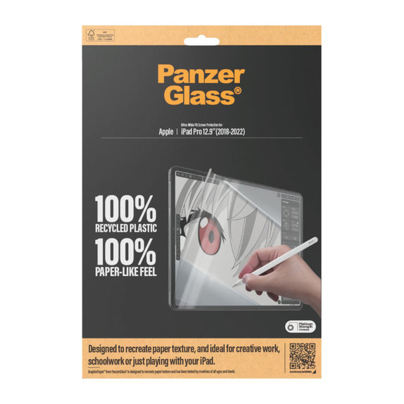 Schutzfolie GraphicPaper UWF für iPad Pro 12,9", Transparent, PanzerGlass