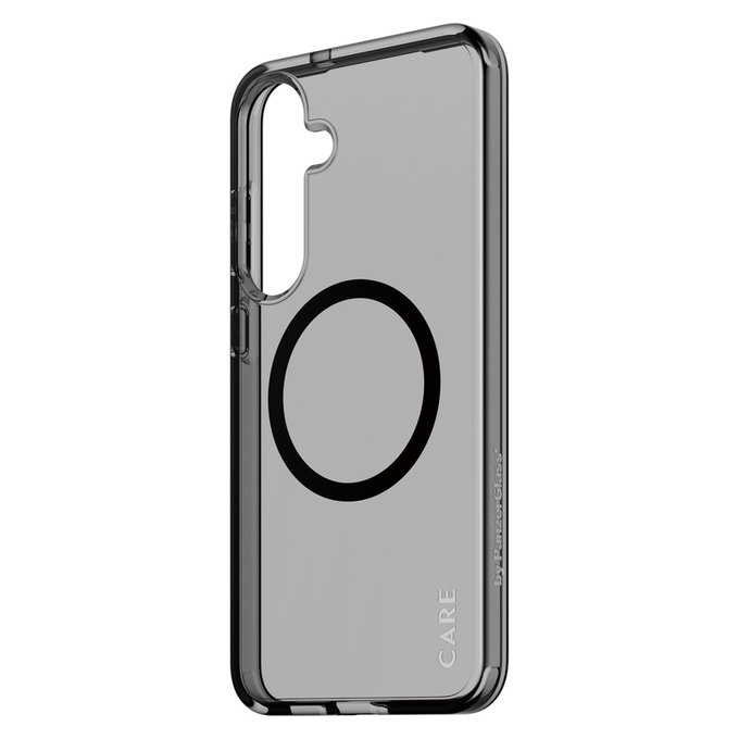 Hülle Smokey mit schwarzem QI für Samsung Galaxy S25+, Schwarz, PanzerGlass
