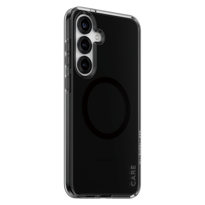 Hülle Smokey mit schwarzem QI für Samsung Galaxy S25+, Schwarz, PanzerGlass