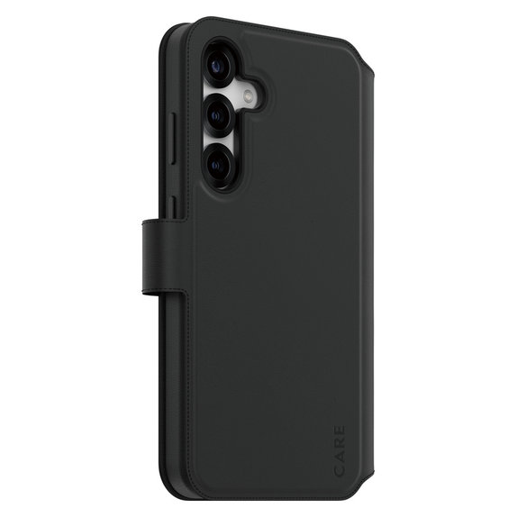 Hülle Wallet Tango Two-In-One mit QI für Samsung Galaxy S25+, Schwarz, PanzerGlass
