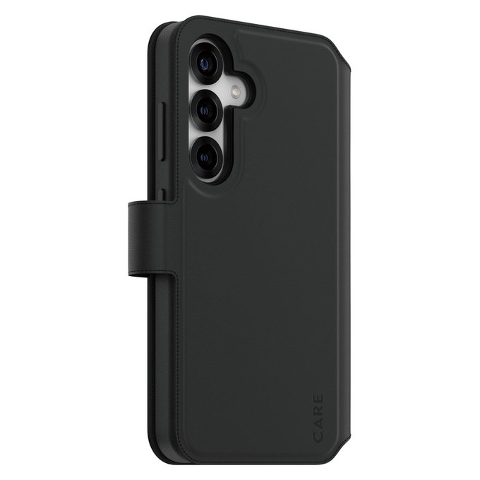 Hülle Wallet Tango Two-In-One mit QI für Samsung Galaxy S25, Schwarz, PanzerGlass