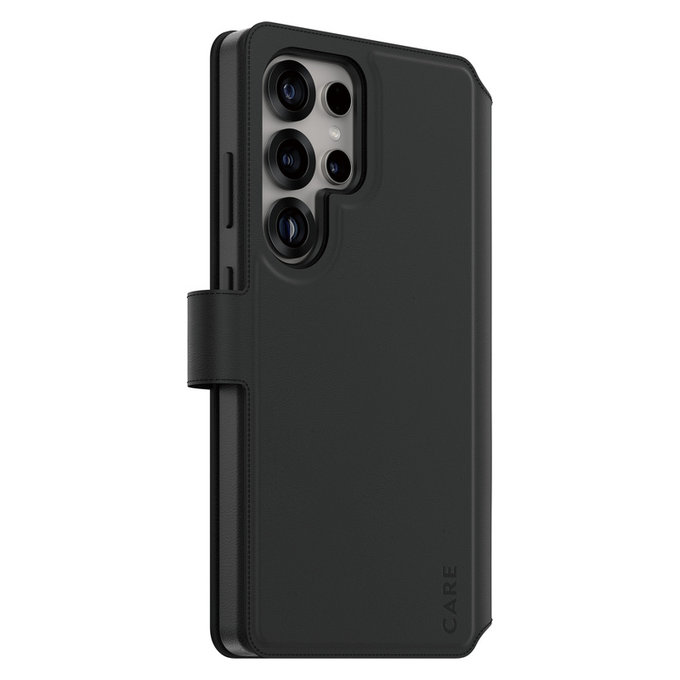 Hülle Wallet Tango Two-In-One mit QI für Samsung Galaxy S25 Ultra, Schwarz, PanzerGlass