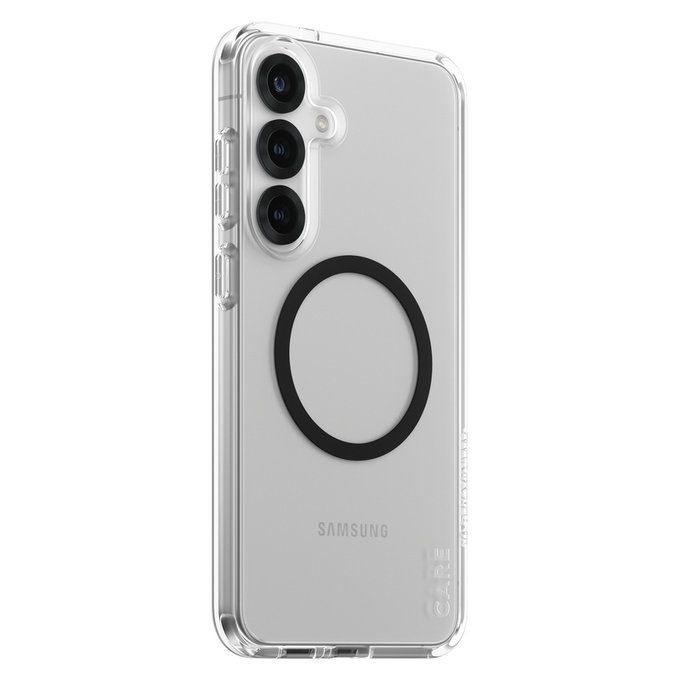 Hülle Urban Combat mit schwarzem QI für Samsung Galaxy S25+, Transparent, PanzerGlass