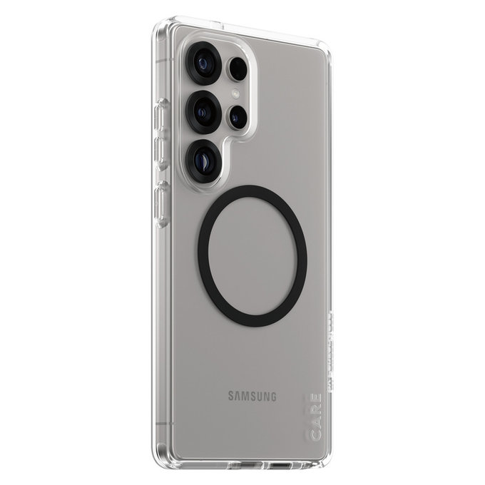 Hülle Urban Combat mit schwarzem QI für Samsung Galaxy S25 Ultra, Transparent, PanzerGlass