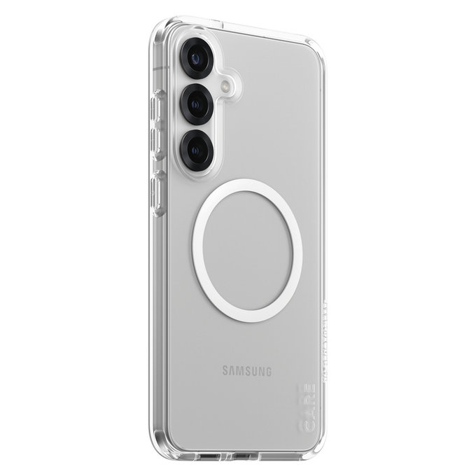 Hülle Urban Combat mit weißem QI für Samsung Galaxy S25+, Transparent, PanzerGlass