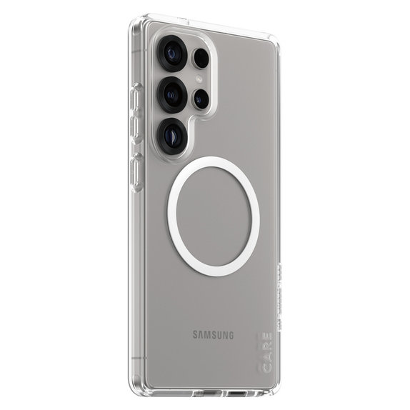 Hülle Urban Combat mit weißem QI für Samsung Galaxy S25 Ultra, Transparent, PanzerGlass