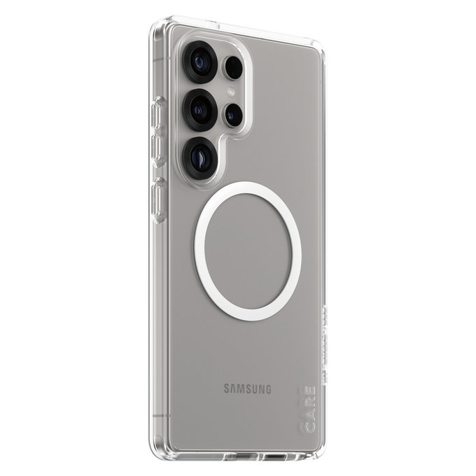 Hülle Urban Combat mit weißem QI für Samsung Galaxy S25 Ultra, Transparent, PanzerGlass