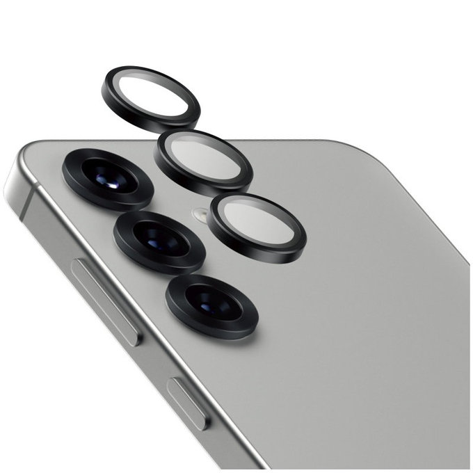 Kameralinsenschutz Hoops Ceramic für Samsung S25, Schwarz, PanzerGlass