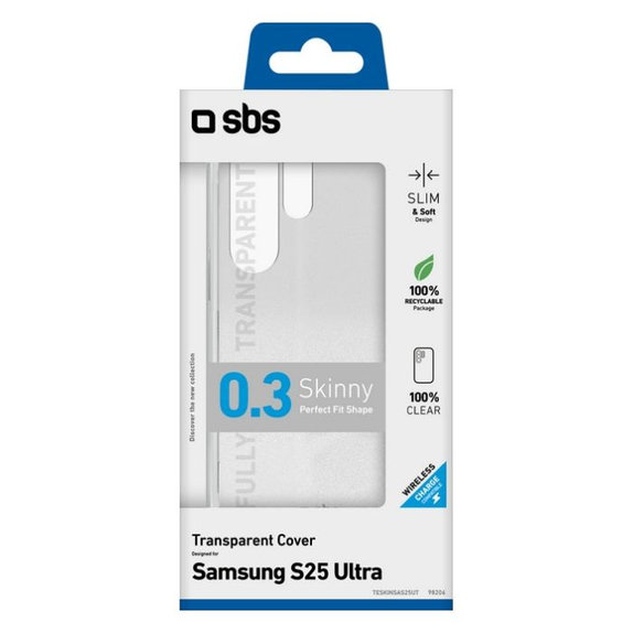 SBS - Hülle Skinny für Samsung Galaxy S25 Ultra, transparent
