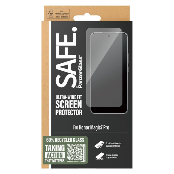Panzerglas UWF für Honor Magic7 Pro, Schwarz, SAFE by PanzerGlass