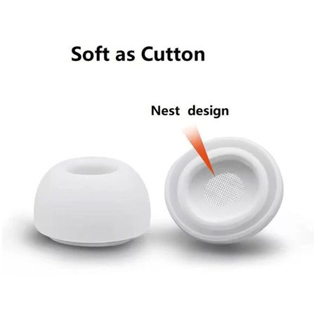 FixPremium - Ohrstöpsel für AirPods Pro - Set 3Stk (L, S, XS), weiß