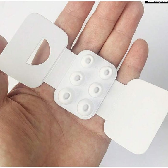 FixPremium - Ohrstöpsel für AirPods Pro - Set 3Stk (L, S, XS), weiß