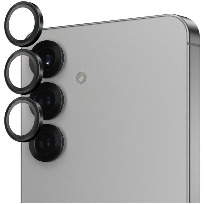 Kameralinsenschutz Hoops für Samsung S25, Schwarz, PanzerGlass