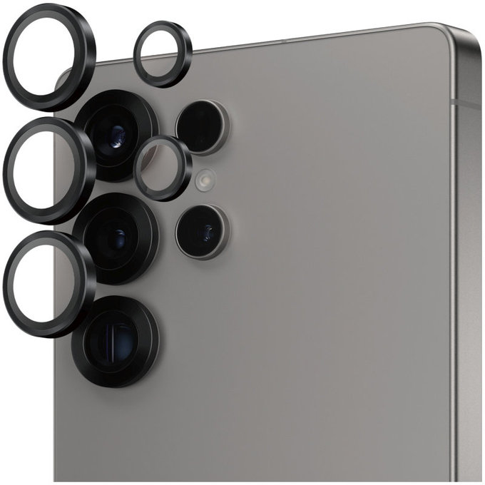Kameralinsenschutz Hoops für Samsung S25 Ultra, Schwarz, PanzerGlass
