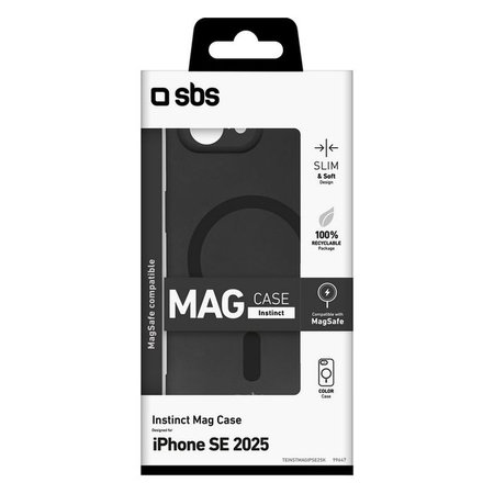 SBS - Hülle Instinct für iPhone 16e, schwarz