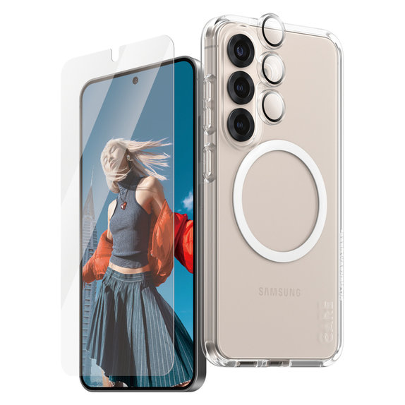 Bundle 3-in-1 für Samsung Galaxy S25, PanzerGlass