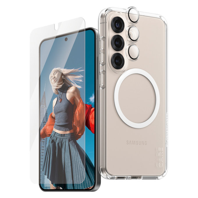 Bundle 3-in-1 für Samsung Galaxy S25, PanzerGlass