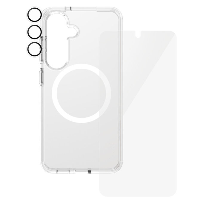 Bundle 3-in-1 für Samsung Galaxy S25, PanzerGlass
