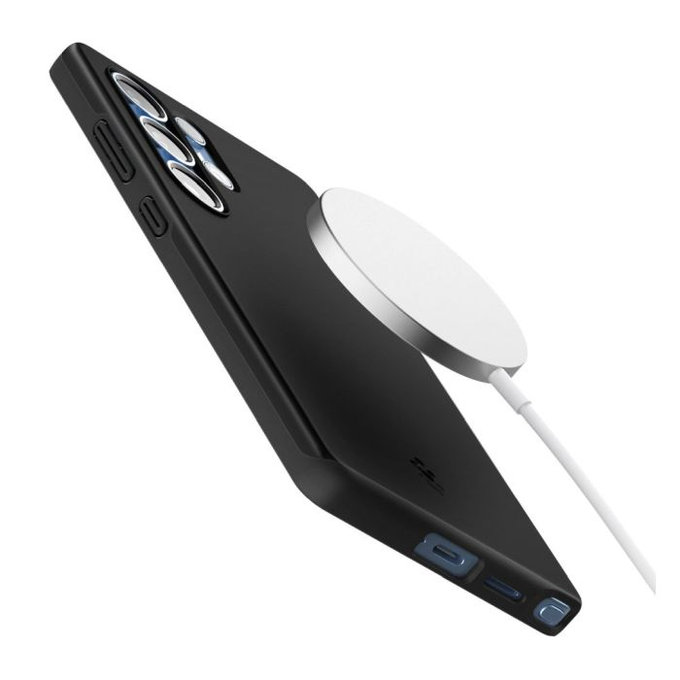 Spigen - Hülle Thin Fit mit MagSafe für Samsung Galaxy S25 Ultra, schwarz
