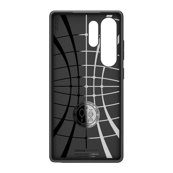 Spigen - Hülle Liquid Air für Samsung Galaxy S25 Ultra, Matte Black