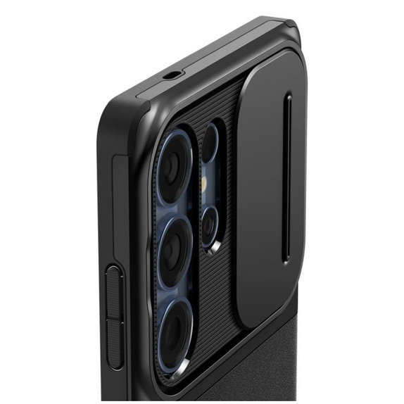 Spigen - Hülle Optik Armor für Samsung Galaxy S25 Ultra, schwarz