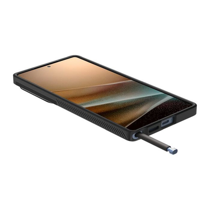 Spigen - Hülle Optik Armor für Samsung Galaxy S25 Ultra, schwarz