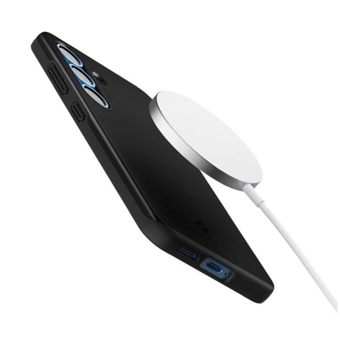 Spigen - Hülle Thin Fit mit MagSafe für Samsung Galaxy S25, schwarz