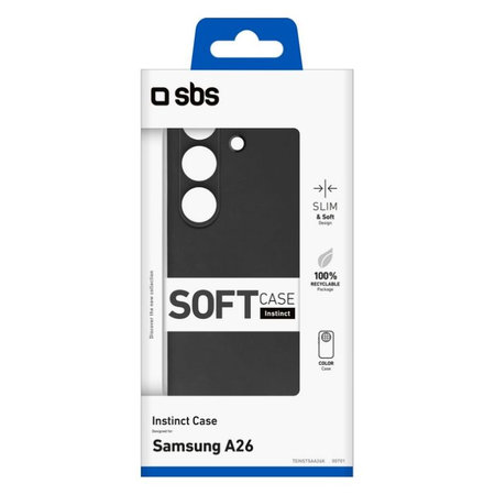 SBS - Hülle Instinct für Samsung Galaxy A26, schwarz