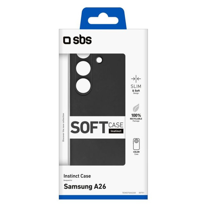 SBS - Hülle Instinct für Samsung Galaxy A26, schwarz