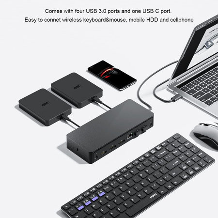 Dell D6000 - Dockingstation (USB-C) + 130W Adapter Refurbished