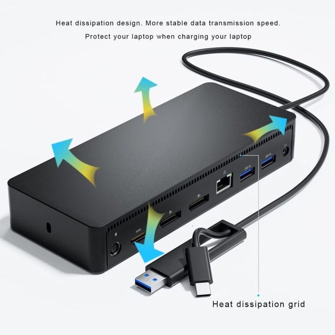 Dell D6000 - Dockingstation (USB-C) + 130W Adapter Refurbished