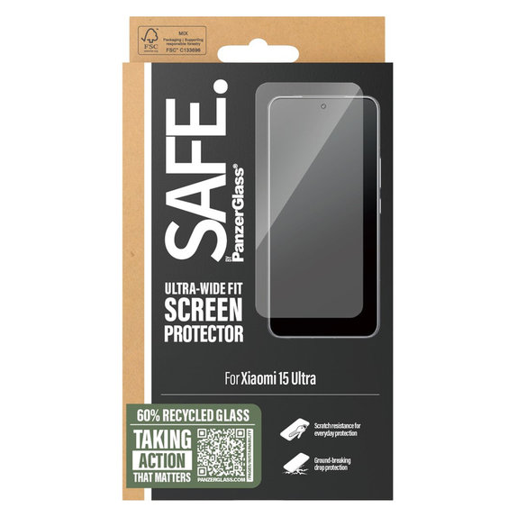 Panzerglas UWF für Xiaomi 15 Ultra, Schwarz, SAFE by PanzerGlass
