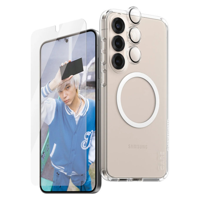 Bundle 3-in-1 für Samsung Galaxy S25+, PanzerGlass