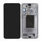 Samsung Galaxy S25 Plus - LCD Display + Touchscreen Front Glas + Rahmen (Silver Shadow) OLED