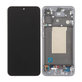 Samsung Galaxy A56 A566E - LCD Display + Touchscreen Front Glas + Rahmen (Awesome Lightgray) TFT