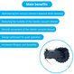 Xiaomi Mijia E10, E12, Mi Robot Vacuum Mop 2 Lite, 2 Pro - Rad mit Motor (Links) (Schwarz)