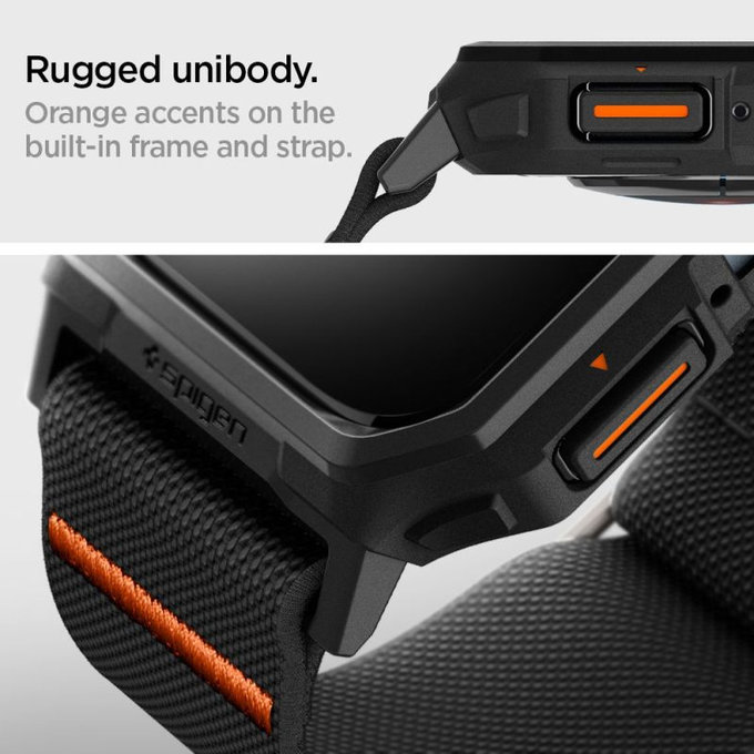 Spigen - Armband Lite Fit "Pro" für Apple Watch (44, 45mm), Matte Black