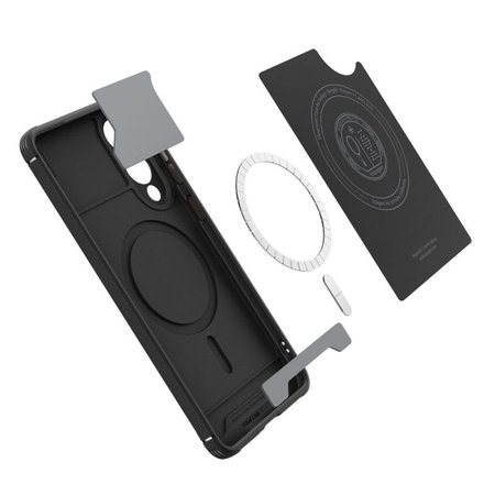 Spigen - Hülle Core Armor MagSafe für Samsung Galaxy S25 Edge, Matte Black