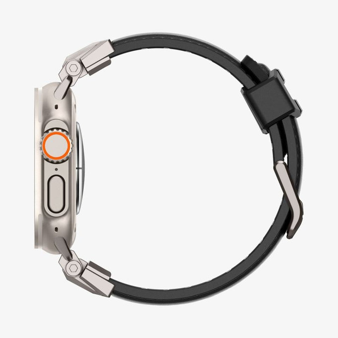 Spigen - Armband Durapro Armor PU für Apple Watch (42, 44, 45, 49mm), schwarz