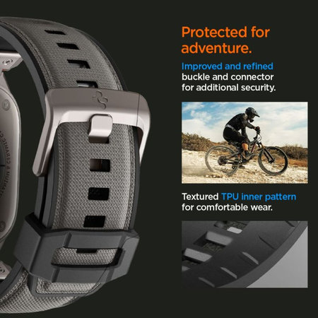 Spigen - Armband Durapro Armor für Apple Watch (42, 44, 45, 49mm), grau