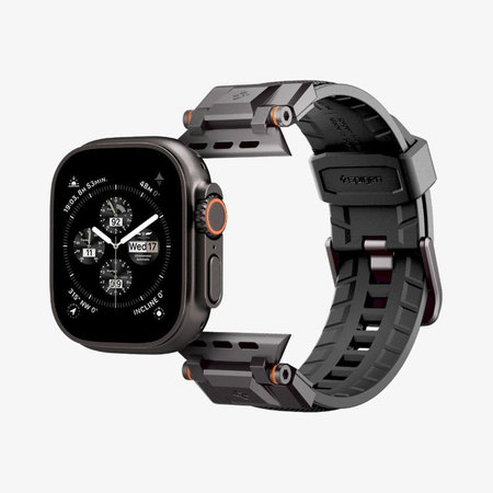 Spigen - Armband Durapro Armor für Apple Watch (42, 44, 45, 49mm), Black Edition