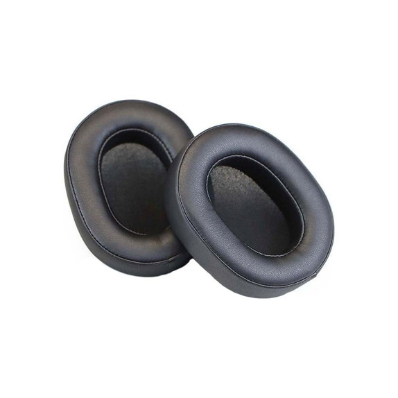 Ersatz-Ohrpolster für Sony WH-1000XM5, Memory-Schaumstoff + PU-Leder, Schwarz, 1 Paar