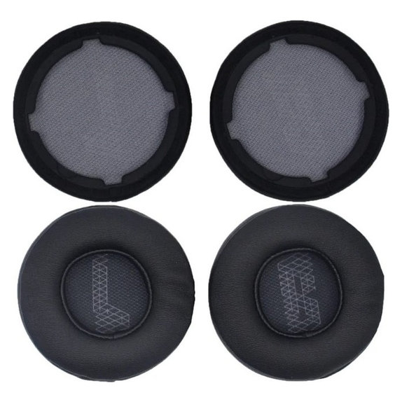 Ersatz-Ohrpolster für JBL Live 400BT, 460NC, Memory-Schaumstoff + PU-Leder, Schwarz, 1 Paar