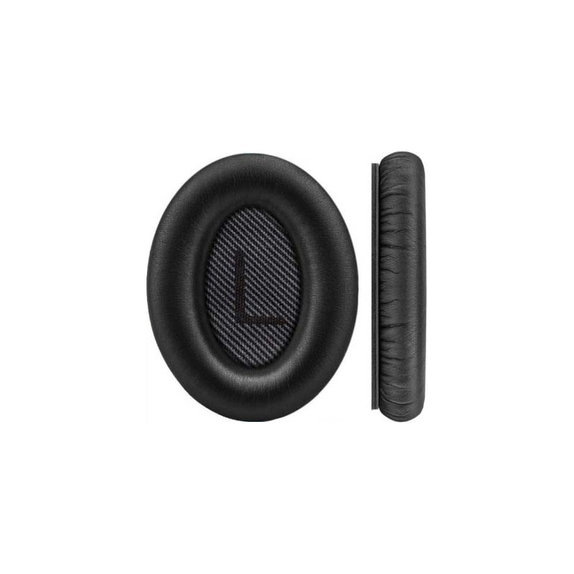 Ersatz-Ohrpolster für Bose QuietComfort 35, Memory-Schaumstoff + PU-Leder, Schwarz, 1 Paar