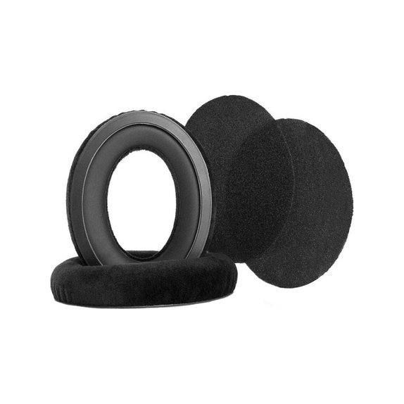 Ersatz-Ohrpolster für Sennheiser HD598, Memory-Schaumstoff + PU-Leder, Schwarz, Kühlgel, 1 Paar