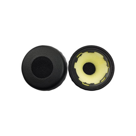 Ersatz-Ohrpolster für Jabra Evolve 75, 75+, UC, MS, Memory-Schaumstoff + PU-Leder, Schwarz, 1 Paar