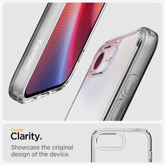 Spigen - Hülle Ultra Hybrid für iPhone 16e, crystal clear
