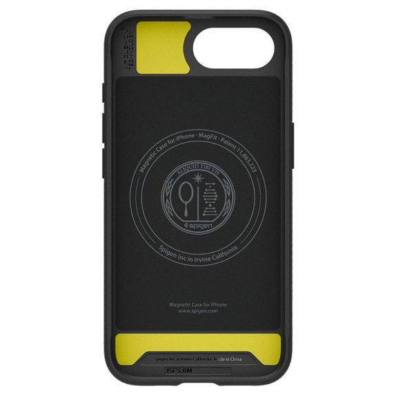 Spigen - Hülle Rugged Armor MagSafe für iPhone 16e, Matte Black